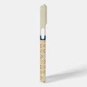 Art Deco Monogram Geometrische cirkels Sinaasappel Case-Mate iPhone Case (Achterkant / Rechts)