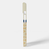 Art Deco Monogram Geometrische cirkels Sinaasappel Case-Mate iPhone Case (Achterkant / Links)