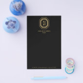  Art Deco Monogram Gold/zwart Flyer (Enkel)