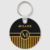 Art deco-monogram sleutelhanger (Voorkant)