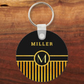 Art deco-monogram sleutelhanger (Voorkant)