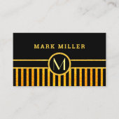 Art deco-monogram visitekaartje (Voorkant)