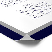 Art Deco Monogram Wedding 150 Gast Seating Chart Poster (Hoek)