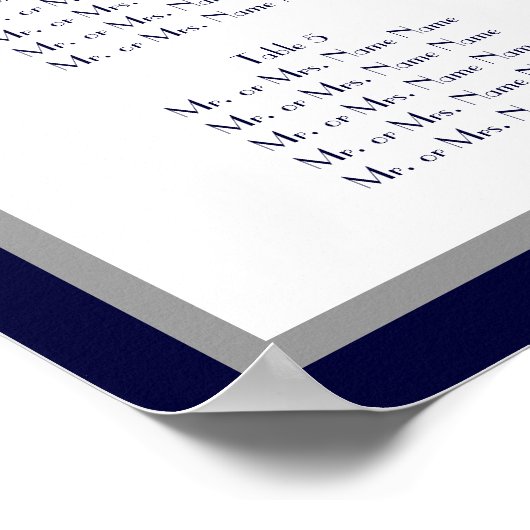 Art Deco Monogram Wedding 150 Gast Seating Chart Poster (Hoek)