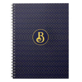 Art Deco Monogrammed Notitieboek