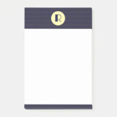 Art Deco Monogrammed Post-it® Notes (Voorkant)