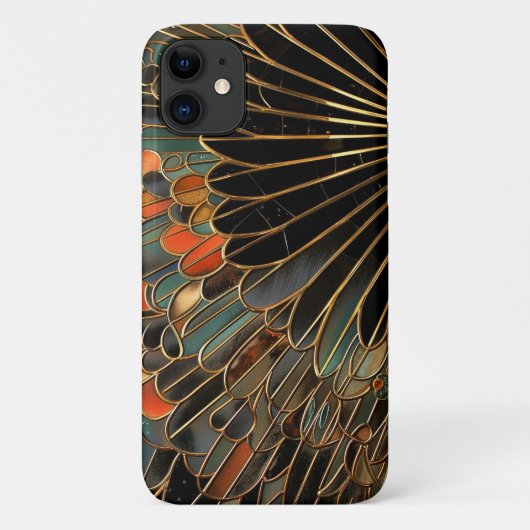 Art Deco Moody Fan Case-Mate iPhone Case (Achterkant)