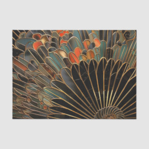 Art Deco Moody Fan Tissuepapier