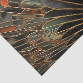 Art Deco Moody Fan Tissuepapier (Detail)