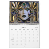 Art Deco Mooie Flappers Kalender (Mar 2027)
