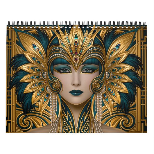 Art Deco Mooie Flappers Kalender (Hoes)