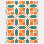 Art Deco Mosaic Fleece Deken (Voorkant)