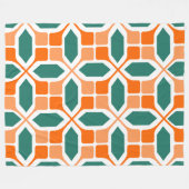 Art Deco Mosaic Fleece Deken (Voorkant (Horizontaal))