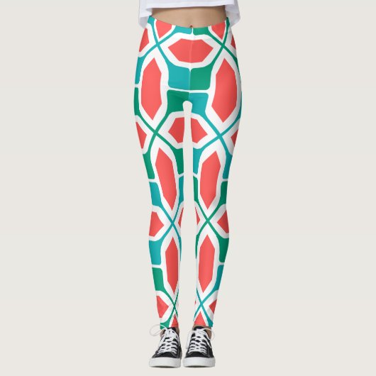 Art Deco Mosaic Leggings (Voorkant)