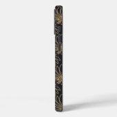 Art Deco motief met gouden bloemmotieven Case-Mate iPhone Case (Achterkant / Links)