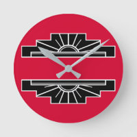 Art Deco Motif in B&W en Red 