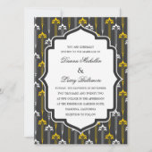Art Deco Motif Wedding Uitnodiging (Voorkant)