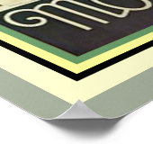 Art Deco Motobloc Bordeaux Poster 16 x 20 (Hoek)