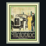 Art Deco Motobloc Bordeaux Poster 16 x 20<br><div class="desc">Geweldig,  Art Deco-thema,   reclame voor Motobloc Bordeaux. 16 x 20</div>