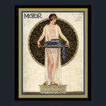Art Deco Motor Magazine Hoesje 16 x 20 Poster<br><div class="desc">Omhulling motormagazijn januari 1924-16 x 20</div>