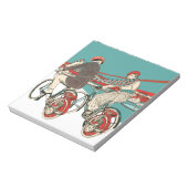 Art Deco Motorcycling Notitieblok (Linkerzijde)