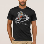 Art Deco Motorfiets met gevleugelde helmruiter T-shirt (Voorkant)