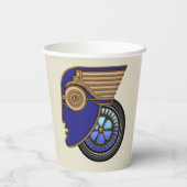 Art Deco Motorhead Papieren Bekers (Achterkant)