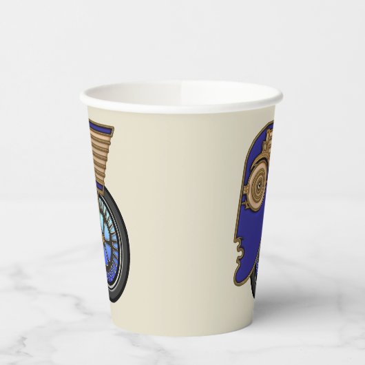 Art Deco Motorhead Papieren Bekers (Links)