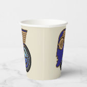 Art Deco Motorhead Papieren Bekers (Rechts)