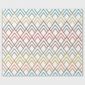 Art Deco Mountains Cadeaupapier (Vlak)