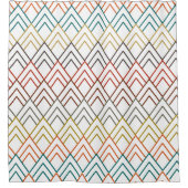 Art Deco Mountains Douchegordijn (Voorkant)