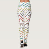 Art Deco Mountains Leggings (Achterkant)