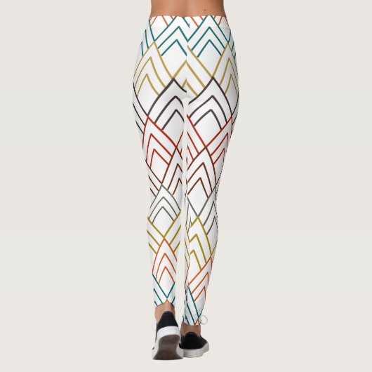 Art Deco Mountains Leggings (Achterkant)