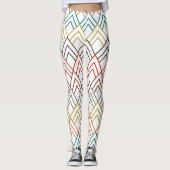 Art Deco Mountains Leggings (Voorkant)