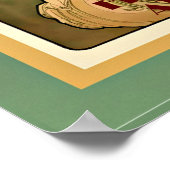 Art deco Mucha Latte vintage poster (Hoek)