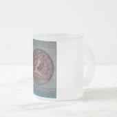 Art Deco Mucha Woman mosaic Matglas Koffiemok (Voorkant rechts)