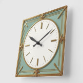 Art Deco Munt Vierkante Klok (Hoek)