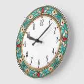 Art Deco Munt Wand Grote Klok (Hoek)