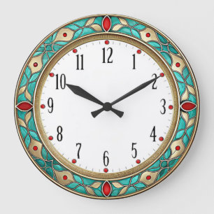 Art Deco Munt Wand Grote Klok
