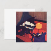 Art Deco Music Lounge Piano Player Pianist (Voorkant / Achterkant)