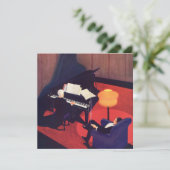 Art Deco Music Lounge Piano Player Pianist (Staand voorkant)