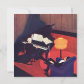  Art Deco Music Lounge Piano Player Pianist (Voorkant)