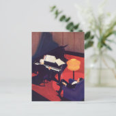  Art Deco Music Lounge Piano Player Pianist Briefkaart (Staand voorkant)