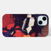 Art Deco Music Lounge Piano Player Pianist Case-Mate iPhone Case (Achterkant (horizontaal))