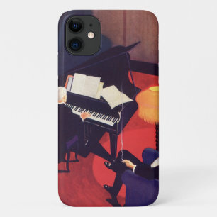Art Deco Music Lounge Piano Player Pianist Case-Mate iPhone Case