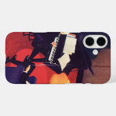 Art Deco Music Lounge Piano Player Pianist Case-Mate iPhone Case (Achterkant (horizontaal))
