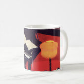  Art Deco Music Lounge Piano Player Pianist Koffiemok (Voorkant rechts)