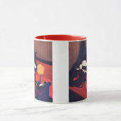 Art Deco Music Lounge Piano Player Pianist Mok (Midden)