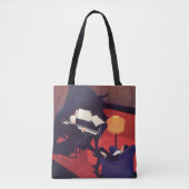  Art Deco Music Lounge Piano Player Pianist Tote Bag (Voorkant)