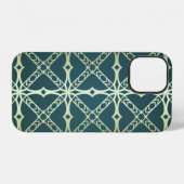Art-deco naadloos geometrisch vintage patroon. Vin iPhone Hoesje (Achterkant horizontaal)